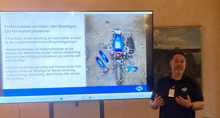 Dominique Faymonville, SMC, varnar för att förslaget snarare kommer minska återbruk av reservdelar till motorcyklar.