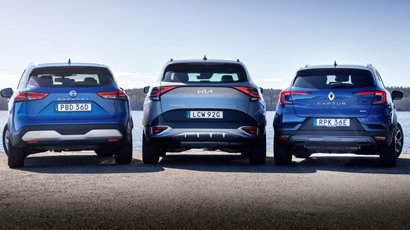 M Sverige Test Av Kia Sportage Hybrid Aut AWD Action Nissan Qashqai MHEV 158 Xtronic 4WD Renault Captur E Tech Plug In Hybrid 2022 410