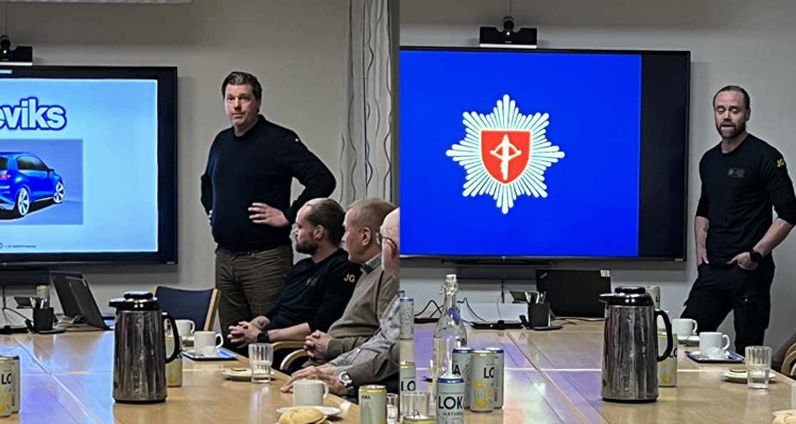 6 mars 2025: Studebesök och presentation hos Atteviks. Med på mötet var även Värends räddningtjänst. Foto: Jacob Sidenvall