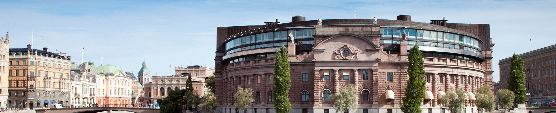 Banner riksdagshuset
