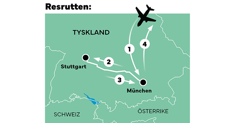 Så här såg resrutten ut.