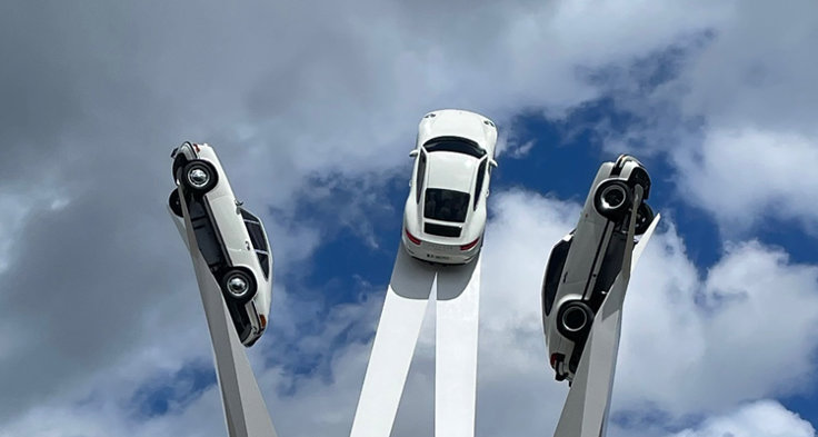 Rymden nästa på Porsche museum.