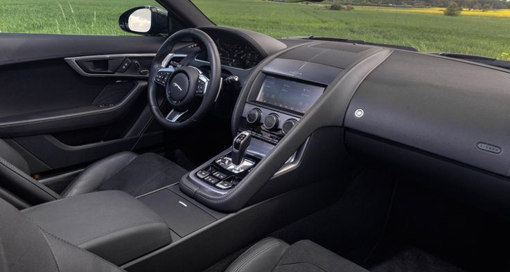 M Sverige Test Av Jaguar F Type Convertible R Dynamic P450 RWD Instrumentpanel