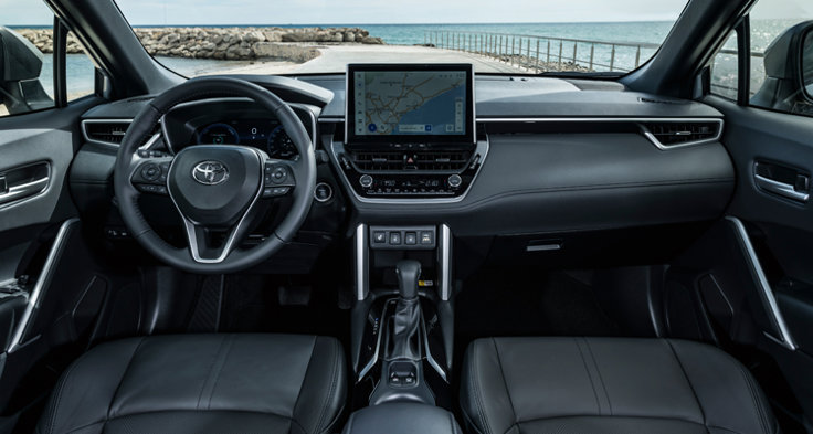 M Sverige Testar Toyota Corolla Hybrid Instrumentpanel