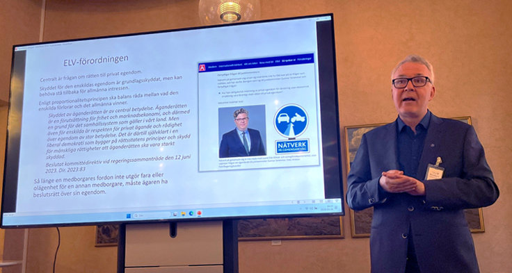 Henrik Nyberg, M Sverige, förklarade hur ELV-förslaget strider mot den grundlagsskyddade äganderätten.