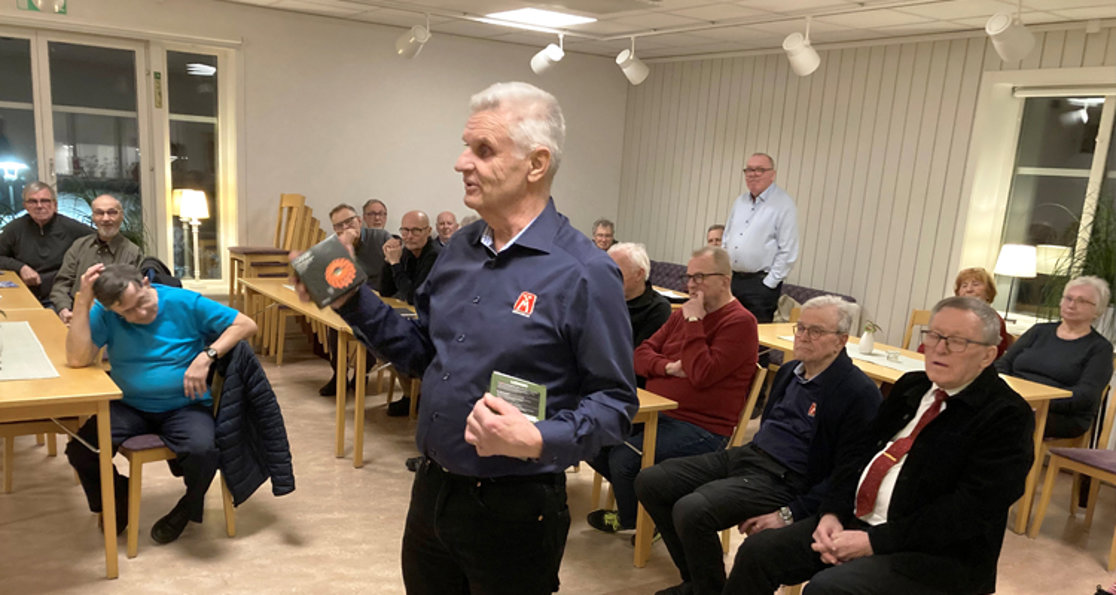 25 februari 2025: Föreningsmöte med klubbordförande Christer Nyberg och mötesdeltagare i Ersmarks kyrka, Umeå.