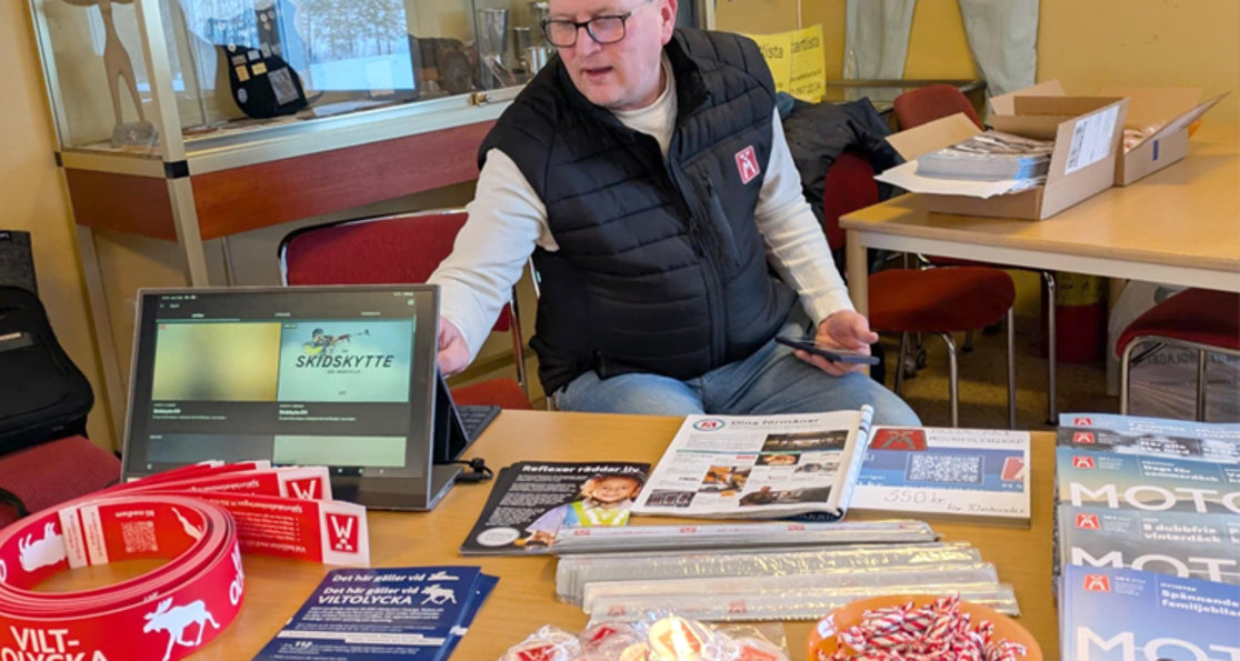 2 februari 2025: Mattias Strömqvist från M Försäkring var också på plats och informerade om M Försäkring.