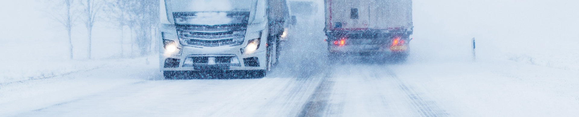 Banner lastbilars vinterdäck
