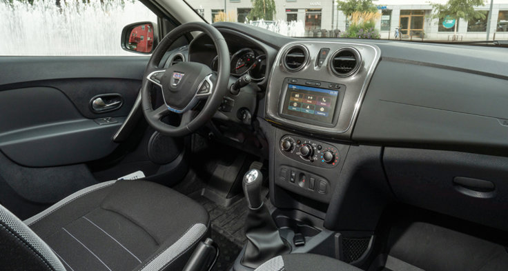 M Sverige Testar Dacia Sandera Stepway Interiör