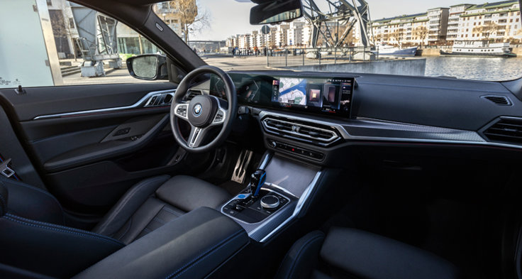 M Sverige Test BMW I4 M50 Instrumentpanel