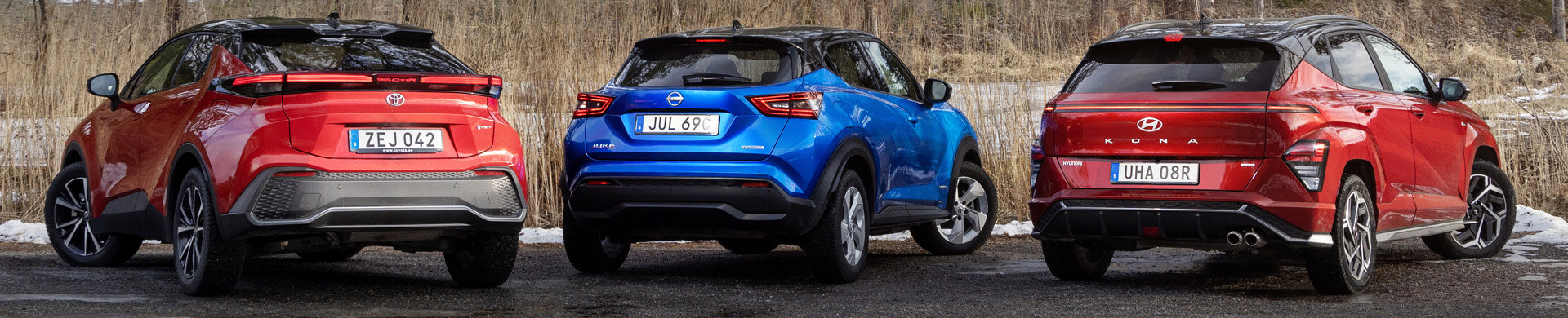 M Sverige testar Toyota C-HR möter Nissan Juke och Hyundai Kona