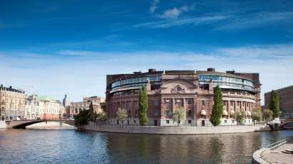 Banner riksdagshuset