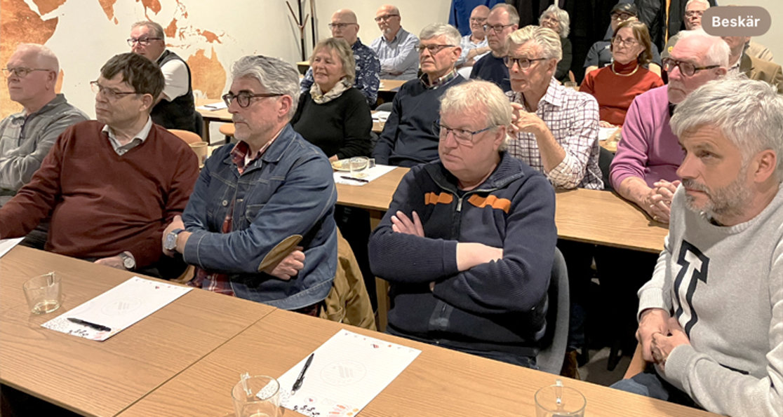 25 april 2024: Medlemskväll i nyuppstartade avdelningen Halland med besök från trafikpolisen