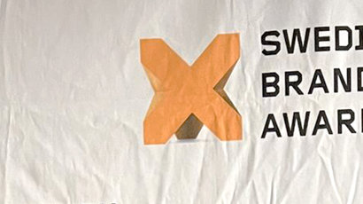 Banner Swedish brand award