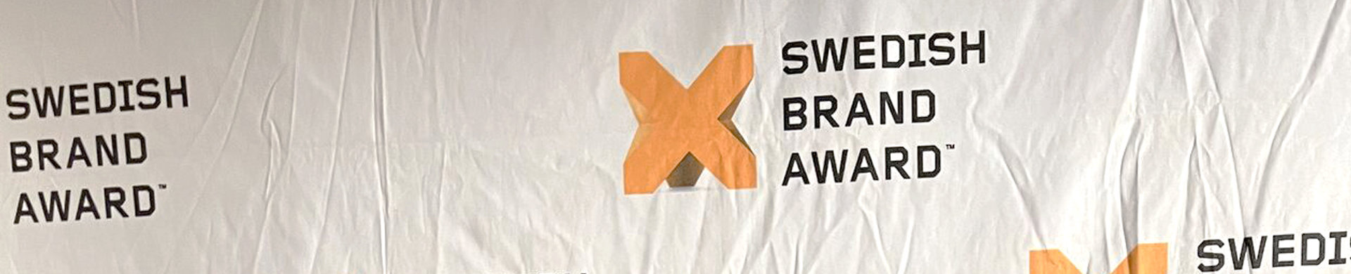 Banner Swedish brand award
