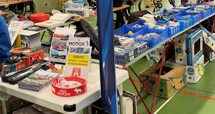 11 april 2026: Tidningen Motor och viltband på plats på vårmarknaden.