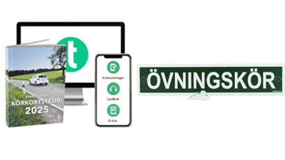 Utbildningsmaterial för dig som ska ta körkort finns i M Butik