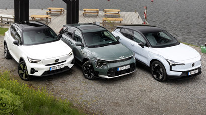 Test: Kia Niro EV, Volvo EX30 och Volvo EX40